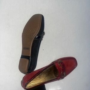 Coach shoes black and red 2 pairs